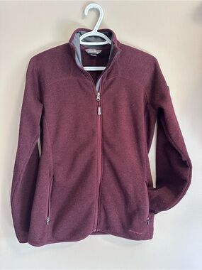 Eddie Bauer Women’s Full-Zip Teddy Jacket - Wine Small